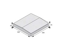 BEST ZÁKRYTOVÁ DESKA V výška 60/70mm colormix brilant STANDARD